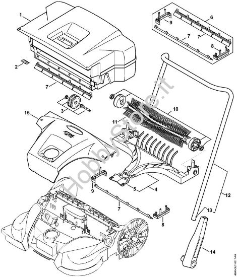 Serbatoio, Manico tubolare Spazzatrici (KG) KG 770 della marca STIHL