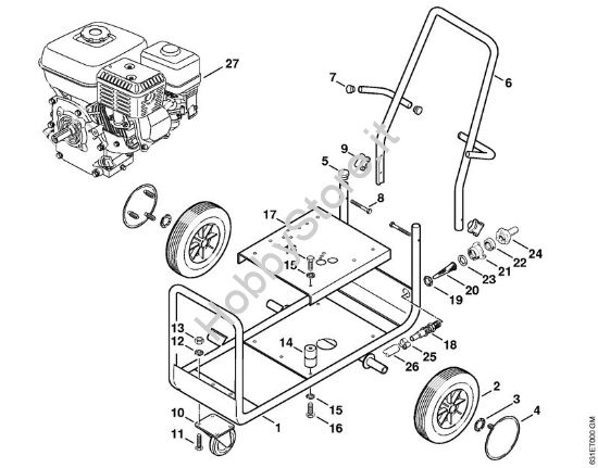 Carrello Idropulitrice a benzina (RB) RB 301 della marca STIHL