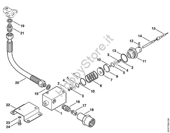 Regolazione del regime Idropulitrice a benzina (RB) RB 301 della marca STIHL