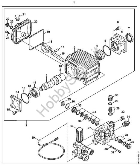 Pompa Idropulitrice a benzina (RB) RB 600 della marca STIHL