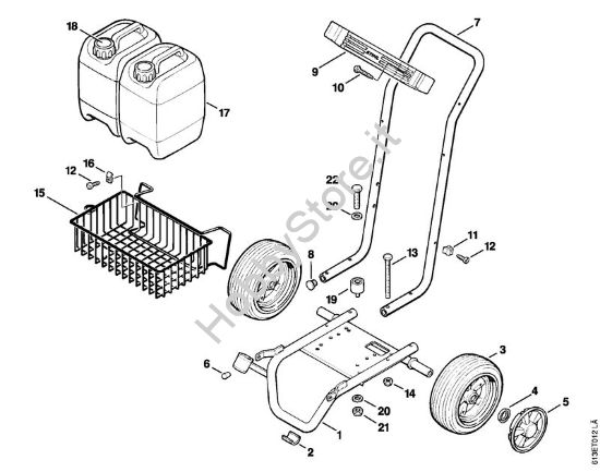 Carrello Idropulitrice elettrica (RE) RB 220 K della marca STIHL