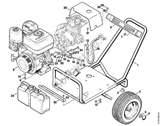 Carrello RB 400 K Idropulitrice elettrica (RE) RB 400 K della marca STIHL