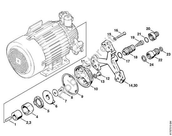 Corpo pompa Idropulitrice elettrica (RE) RB 400 K della marca STIHL