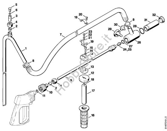 Dispositivo per getto di sabbia a umido Idropulitrice elettrica (RE) RB 400 K della marca STIHL