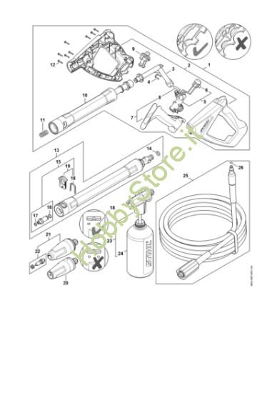 Picture of Pistola, tubo nebulizzatore RE 100