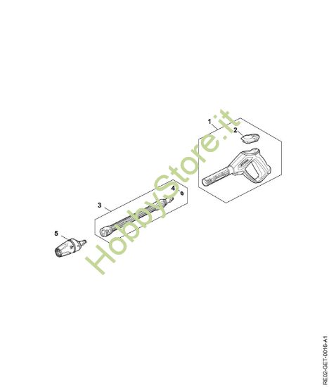 Picture of Pistola, tubo nebulizzatore RE 100.0 PLUS CONTROL