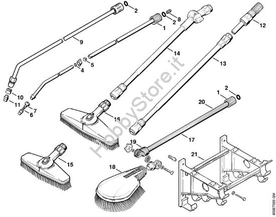 Attrezzi, accessorio a richiesta Idropulitrice elettrica (RE) RE 102 K della marca STIHL
