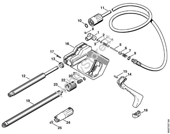 Pistola, tubo nebulizzatore Idropulitrice elettrica (RE) RE 102 K della marca STIHL