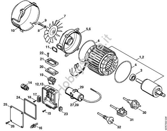 Elettromotore Idropulitrice elettrica (RE) RE 102 KM della marca STIHL