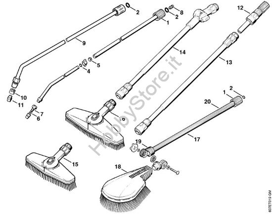 Attrezzi, accessorio a richiesta Idropulitrice elettrica (RE) RE 104 KM della marca STIHL