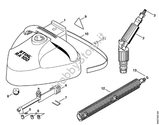 Appliciazioni pulitrice per superfici RA 100 Idropulitrice elettrica (RE) RE 105 K della marca STIHL