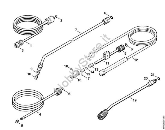 Attrezzi, accessorio a richiesta Idropulitrice elettrica (RE) RE 105 K della marca STIHL