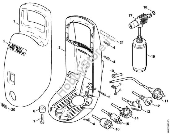 Cappottatura Idropulitrice elettrica (RE) RE 105 K della marca STIHL