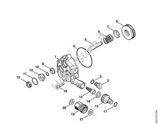 Corpo pompa Idropulitrice elettrica (RE) RE 105 K della marca STIHL