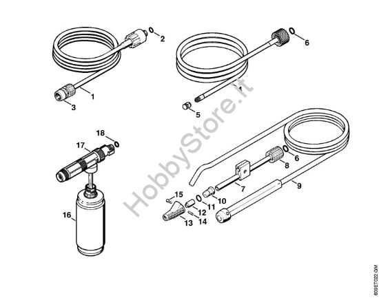 Attrezzi, accessorio a richiesta Idropulitrice elettrica (RE) RE 106 K della marca STIHL