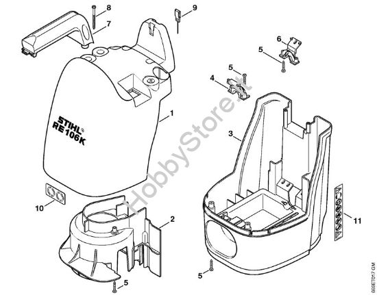 Cappottatura Idropulitrice elettrica (RE) RE 106 K della marca STIHL