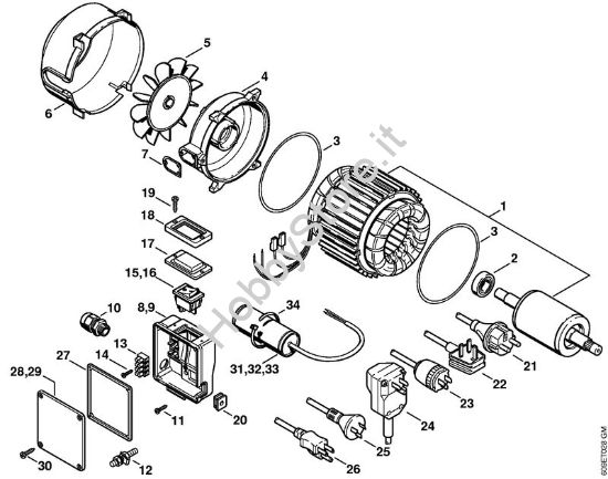 Elettromotore Idropulitrice elettrica (RE) RE 106 K della marca STIHL