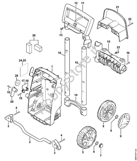 Carrello Idropulitrice elettrica (RE) RE 108 della marca STIHL