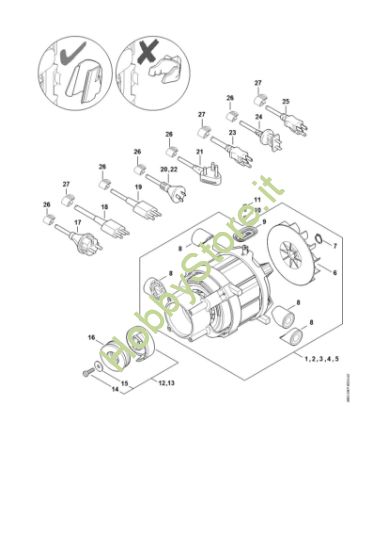 Picture of Elettromotore, Cavo di collegamento RE 110