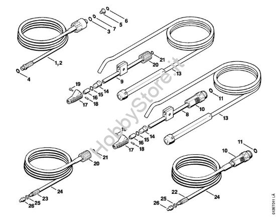 Attrezzi, accessorio a richiesta Idropulitrice elettrica (RE) RE 110 K della marca STIHL