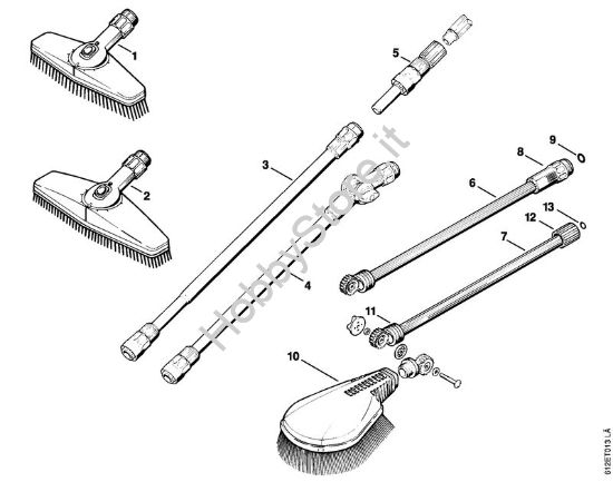 Attrezzi, accessorio a richiesta Idropulitrice elettrica (RE) RE 110 K della marca STIHL