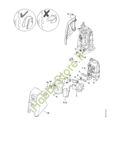 Picture of Condotto aria, Cappottatura, Scatola interruttore RE 110 PLUS