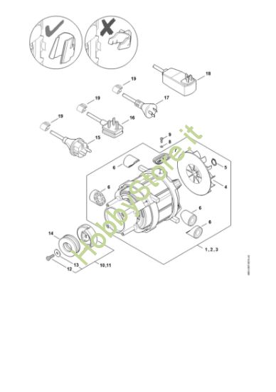 Picture of Elettromotore, Cavo di collegamento RE 110 PLUS
