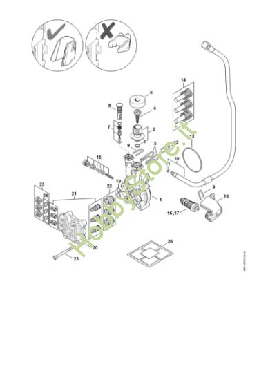 Picture of Pompa, blocco valvole RE 110 PLUS