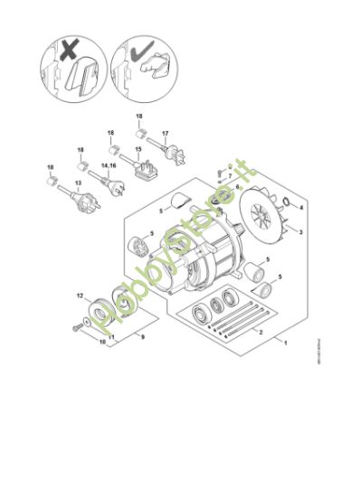 Picture of Elettromotore, Cavo di collegamento RE 120