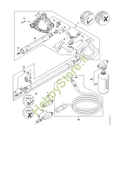Picture of Pistola, tubo nebulizzatore RE 120