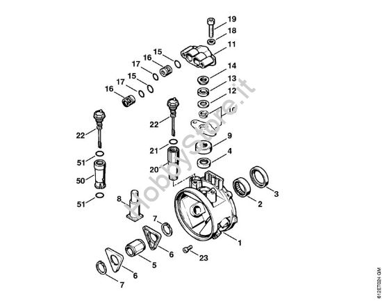 Corpo pompa Idropulitrice elettrica (RE) RE 120 K della marca STIHL