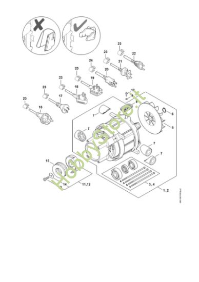 Picture of Elettromotore, Cavo di collegamento RE 130 PLUS
