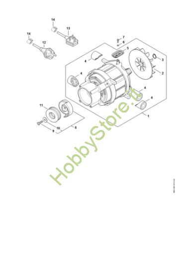 Picture of Elettromotore, Cavo di collegamento RE 140 PLUS
