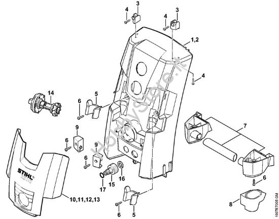 Cappottatura Idropulitrice elettrica (RE) RE 143 della marca STIHL