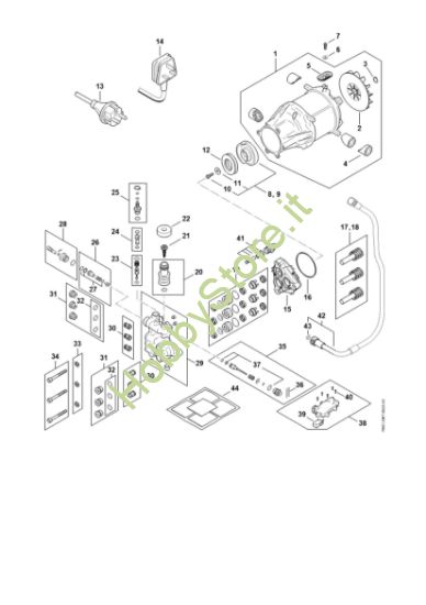 Picture of Elettromotore, Cavo di collegamento, Blocco valvola, Pompa RE 150 PLUS RE 150 PLUS