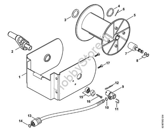 Tamburo avvolgi-flessibile Idropulitrice elettrica (RE) RE 160 K della marca STIHL