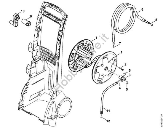 Tamburo avvolgi-flessibile Idropulitrice elettrica (RE) RE 162 PLUS della marca STIHL