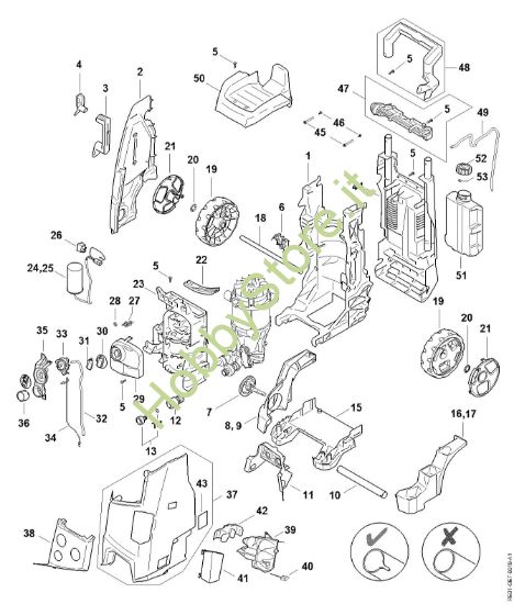 Picture of Carrello, Condotto aria, Cappottatura, Scatola interruttore RE 170 PLUS RE 170 PLUS