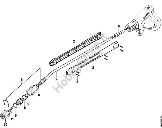 Tubo spruzzatore Idropulitrice elettrica (RE) RE 230 della marca STIHL