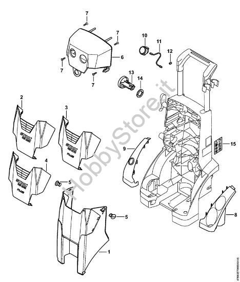 Cappottatura Idropulitrice elettrica (RE) RE 232 della marca STIHL