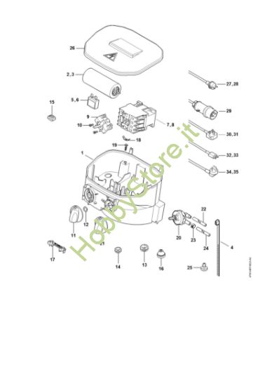 Picture of Cassetta di distribuzione, cavo di collegamento RE 232