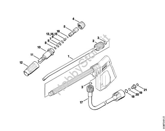 Tubo spruzzatore Idropulitrice elettrica (RE) RE 240 K della marca STIHL