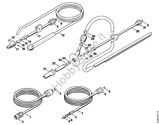 Attrezzi, accessorio a richiesta Idropulitrice elettrica (RE) RE 250 K della marca STIHL