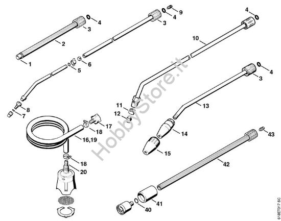 Attrezzi, accessorio a richiesta Idropulitrice elettrica (RE) RE 260 K della marca STIHL