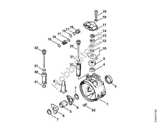 Corpo pompa Idropulitrice elettrica (RE) RE 260 K della marca STIHL