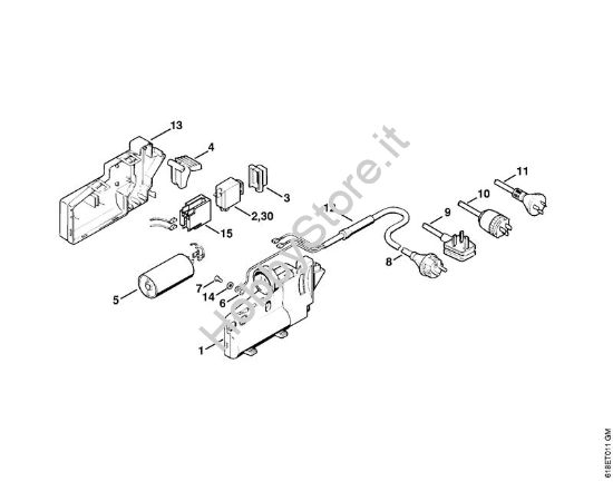 Scatola interruttore Idropulitrice elettrica (RE) RE 260 K della marca STIHL