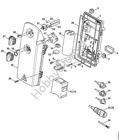 Cassetta di distribuzione, cavo di collegamento Idropulitrice elettrica (RE) RE 271 della marca STIHL