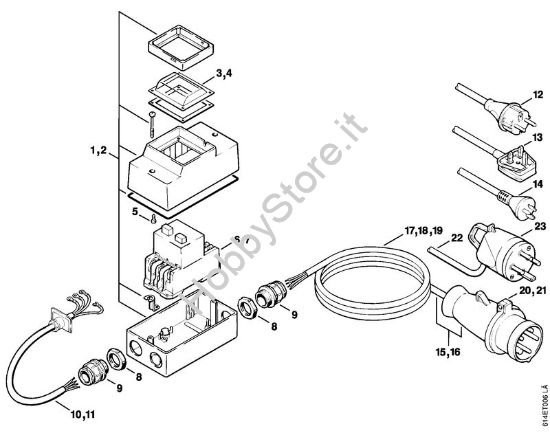 Interruttore Idropulitrice elettrica (RE) RE 300 K della marca STIHL
