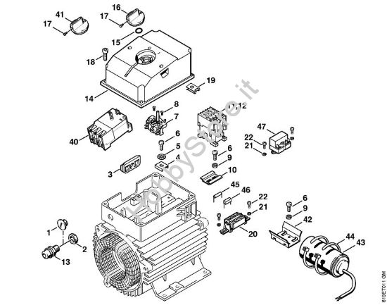 Scatola interruttore Idropulitrice elettrica (RE) RE 340 K della marca STIHL