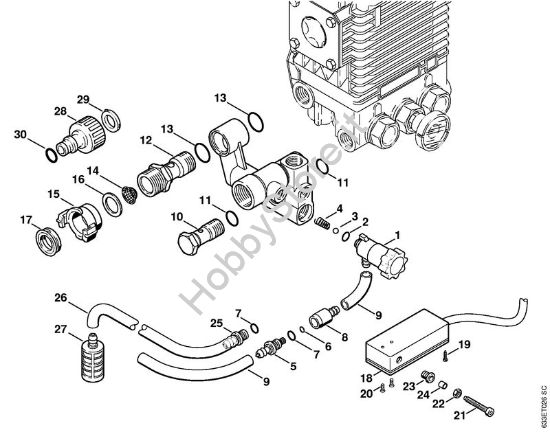 Valvola dosatrice, Interruttore    X 42 343 563 (30.2000) Idropulitrice elettrica (RE) RE 360 K PLUS della marca STIHL